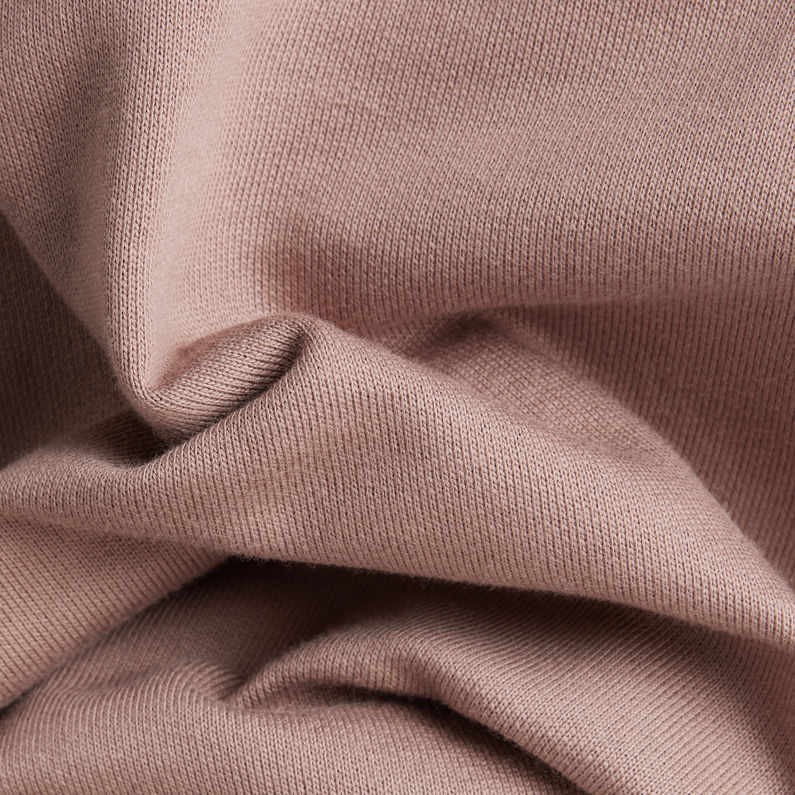 G-STAR® Sweat Cropped Half Zip Loose Brun