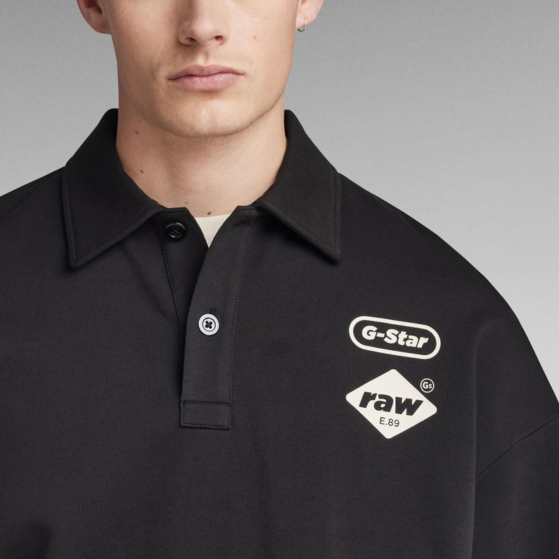 G-STAR® Polo Loose Sweater Zwart