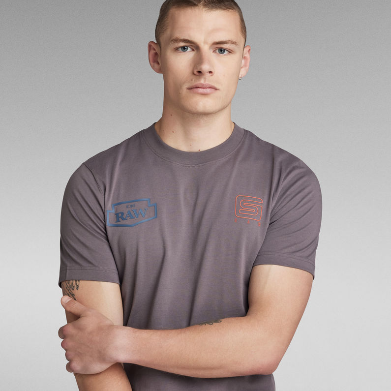 G-STAR® Multi Graphic Slim T-Shirt Grijs