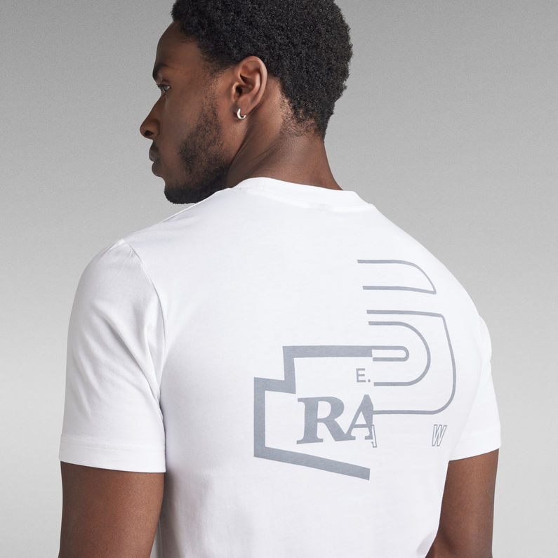 G-Star RAW® Multi Graphic Slim T-Shirt White