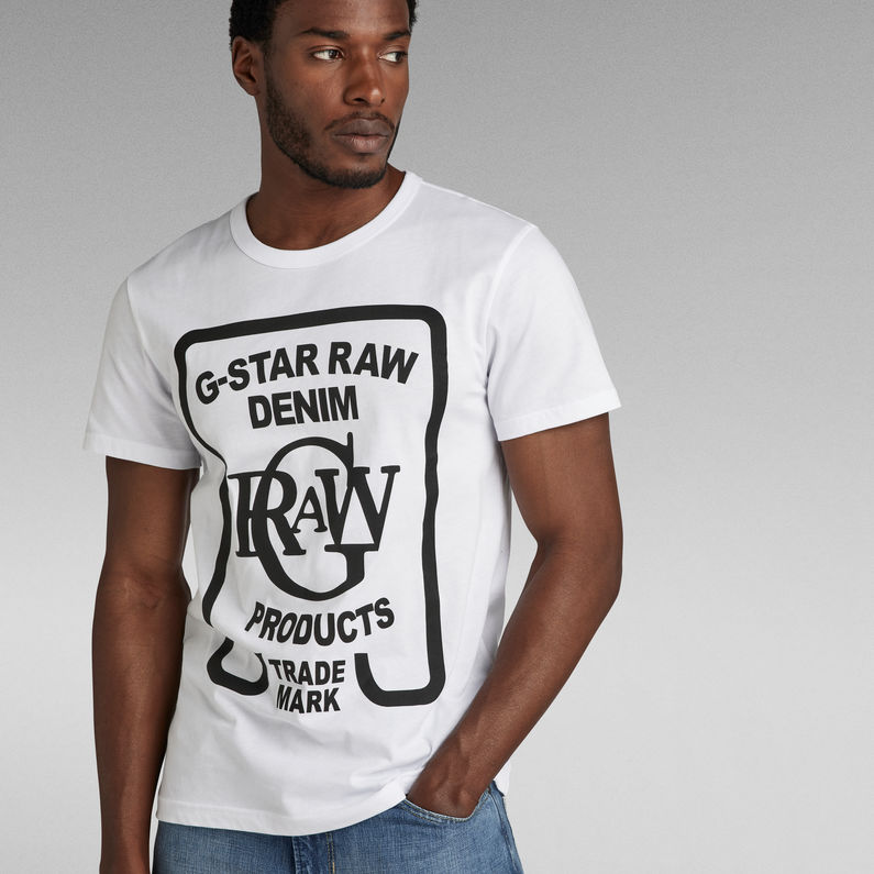 G-STAR® T-shirt Graphic 5 Blanc
