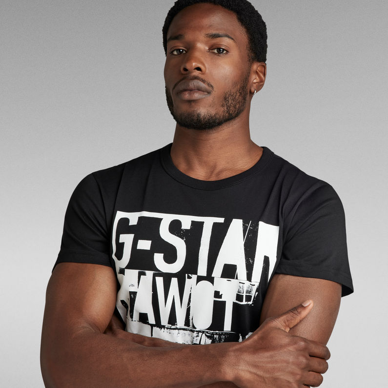 G-Star RAW® Graphic STM 2 T-Shirt Zwart