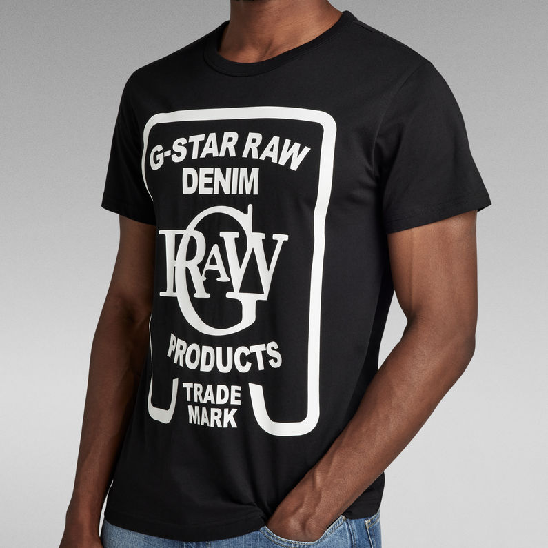 G-Star RAW® Graphic STM 5 T-Shirt Zwart