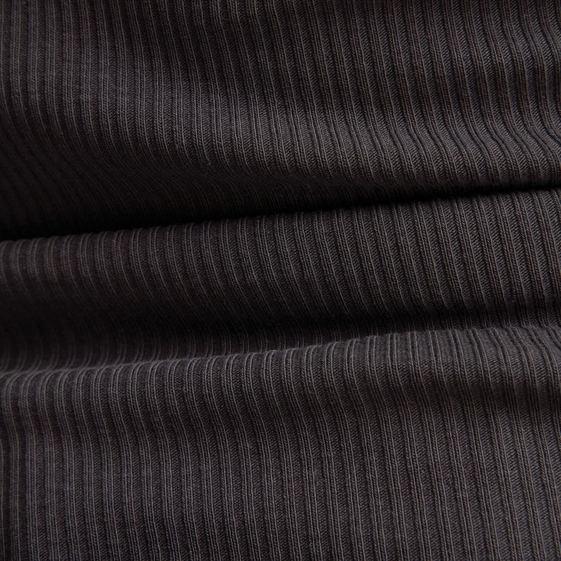 G-STAR® Slim Rib Scoop Top Grijs