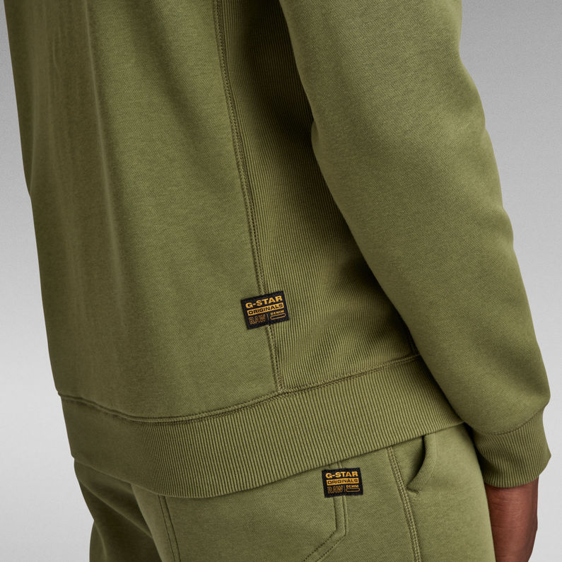 Premium Core Hooded Zip Sweater | Green | G-Star RAW® ZA