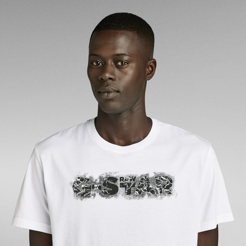 Distressed Logo T-Shirt | White | G-Star RAW® NO