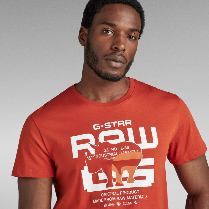 G-Star RAW® G-No Graphic T-Shirt Orange