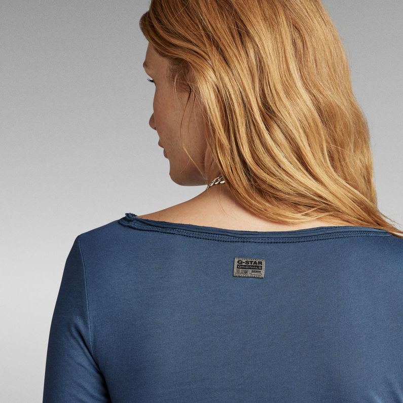 G-STAR® Adjustable Slim Boothals Top Midden blauw