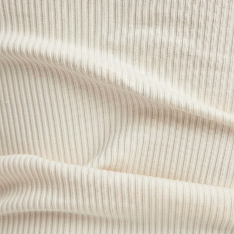 G-STAR® Top Slim Rib Scoop Beige