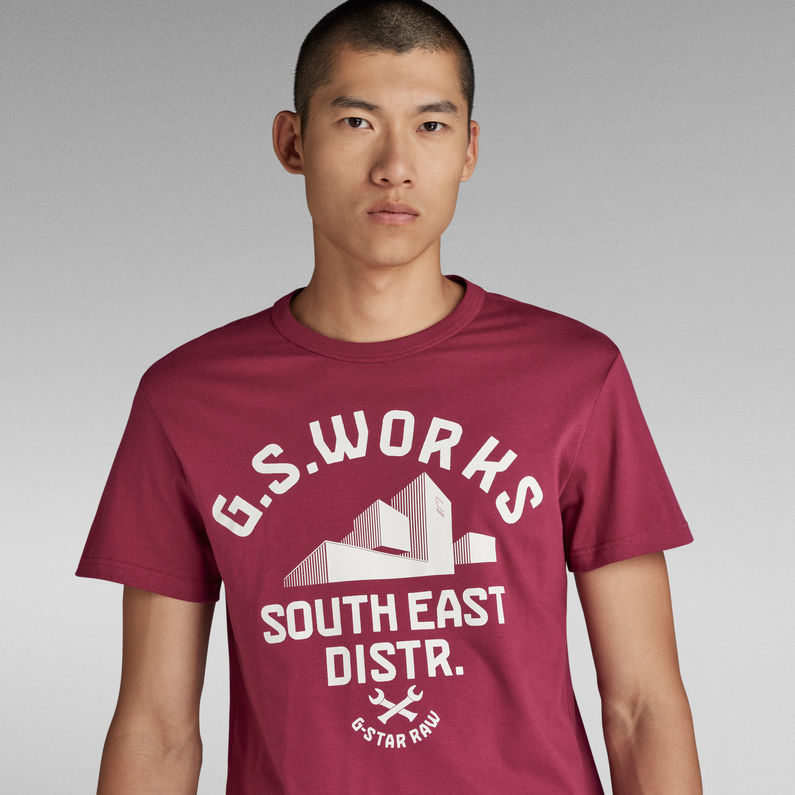 G-Star RAW® T-shirt Graphic 8 Rouge