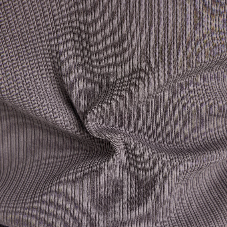 G-STAR® Haut Slim Rib Henley Gris
