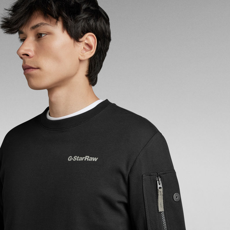 G-STAR® Sleeve Pocket Relaxed Tweeter Black