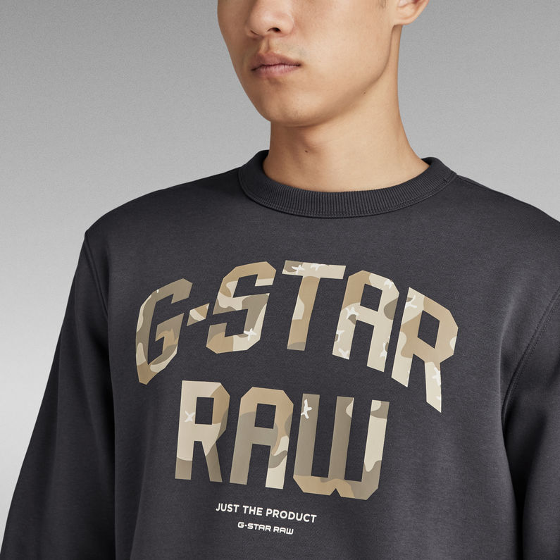 G-Star RAW® Graphic Crew Sweater Grey
