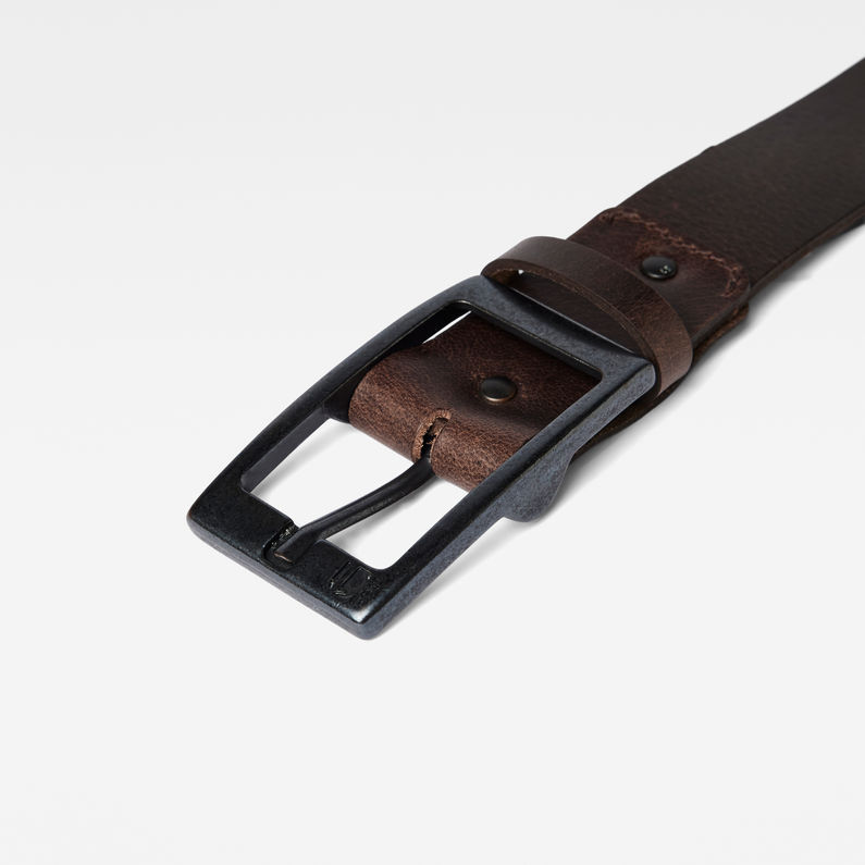 G-STAR® Ceinture Estan Brun detail shot buckle