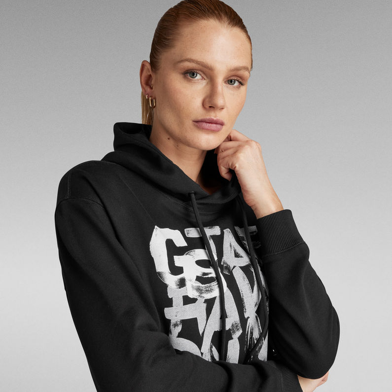 G-STAR® Graphic 3 Hooded Sweater Black