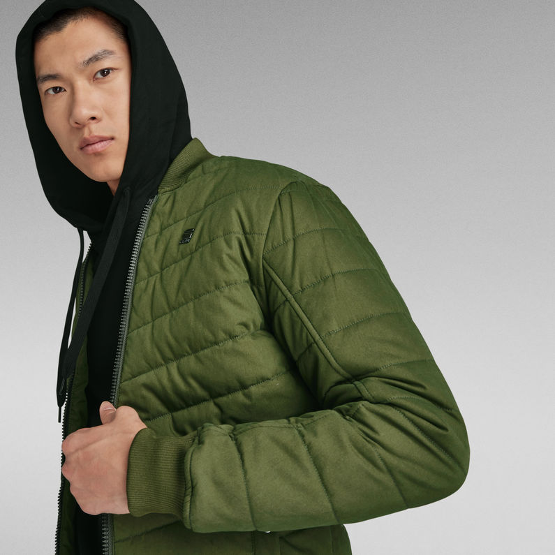 G-STAR® Padded Bomber Jacke Grün