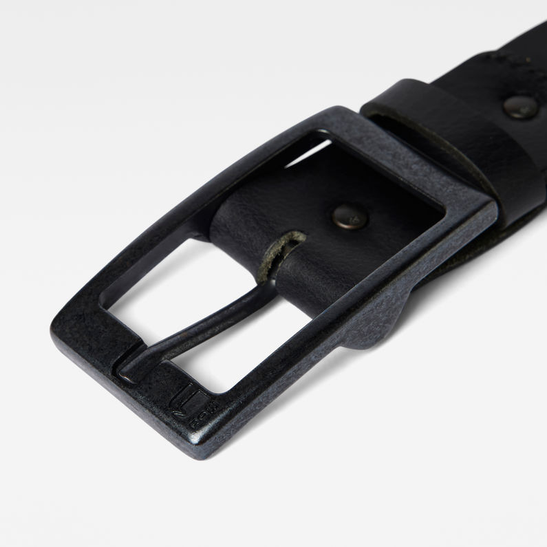 G-STAR® Estan Belt Black detail shot buckle