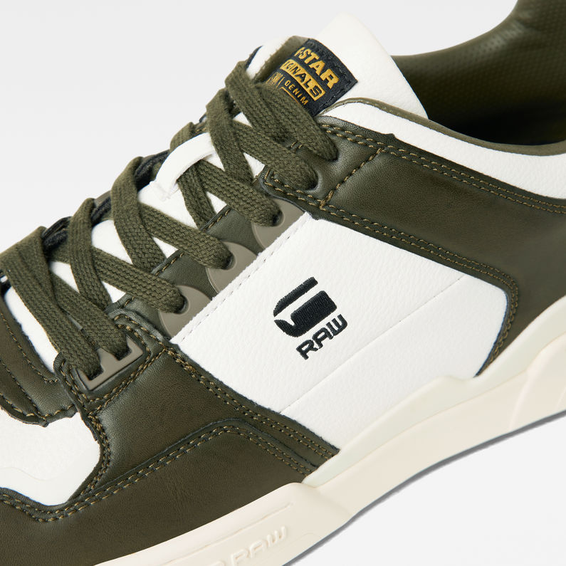 G-Star RAW® Attacc Block Leather Look Sneakers Green detail