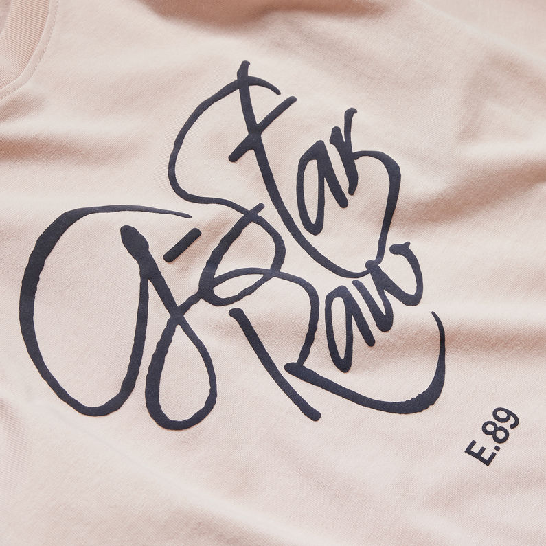 G-Star RAW® T-Shirt Enfant Long Sleeve Signature Rose