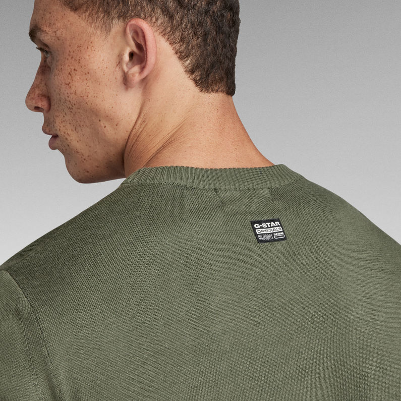 Core Knitted Sweater | Green | G-Star RAW® GB
