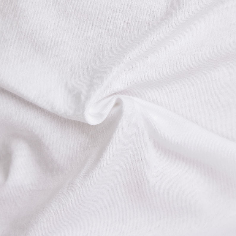 G-STAR® Look Book Graphic Slim V-Neck Top Weiß