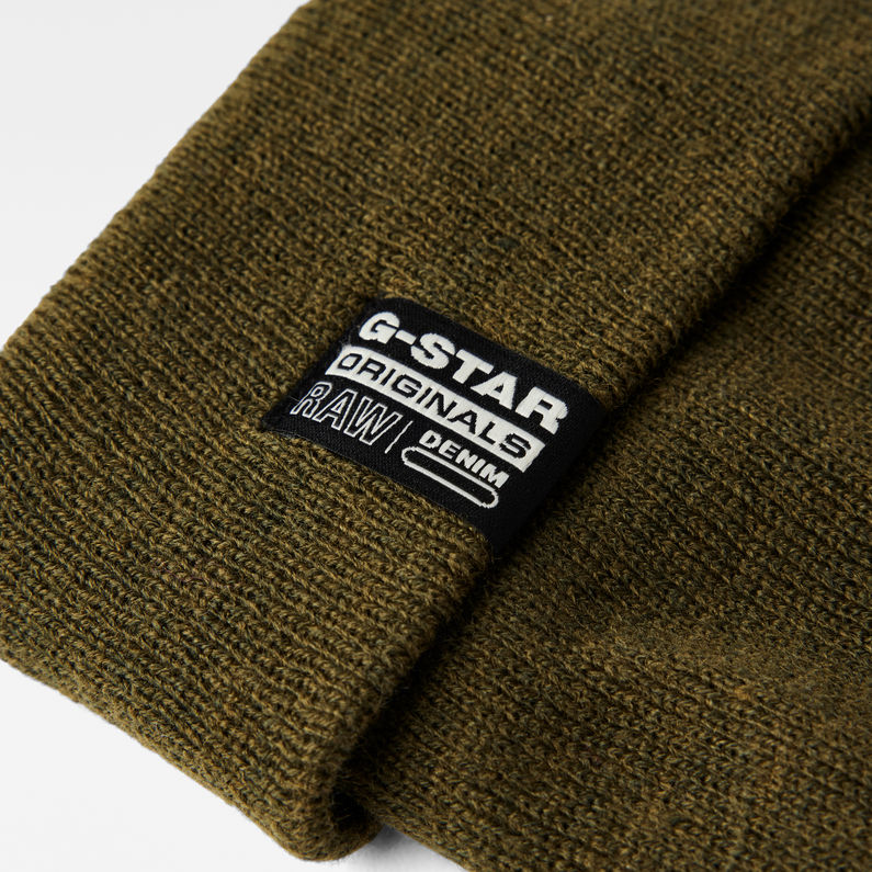 G-STAR® Kids Effo Long Beanie Originals Groen detail shot buckle