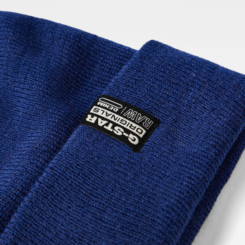 G-STAR® Bonnet Long Effo Originals Unisexe Enfants Bleu moyen detail shot buckle