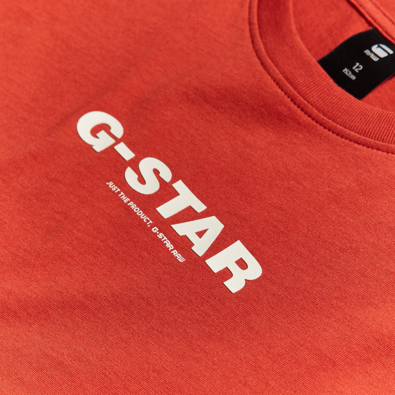 g-star-raw-camiseta-kids-just-the-product-rojo
