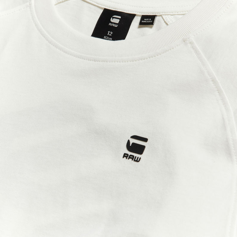 G-Star RAW® T-Shirt Enfant Long Sleeve RAW Cube Blanc