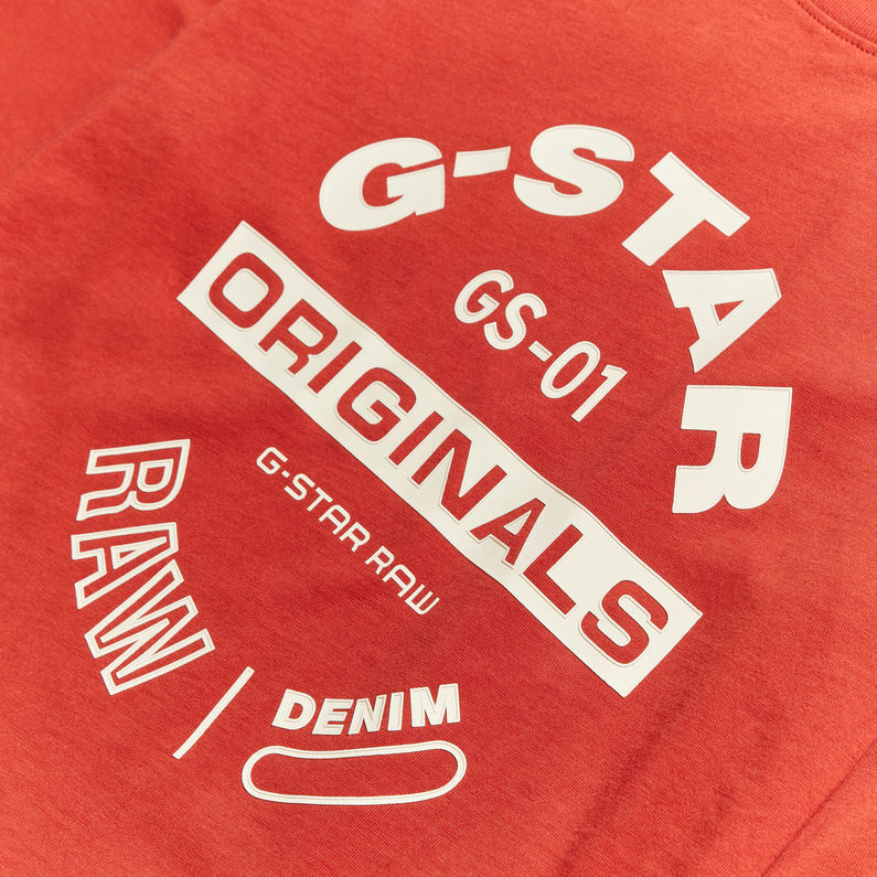 G-STAR® Kids Long Sleeve T-Shirt Originals Graphic Rood