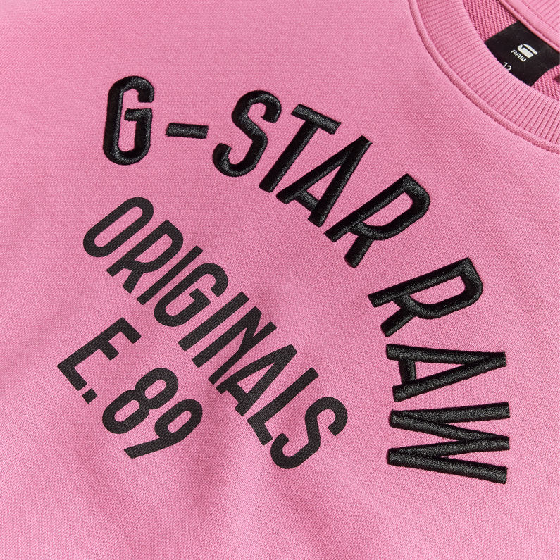 G-STAR® Sweat Enfant Cropped Originals 89 Rose