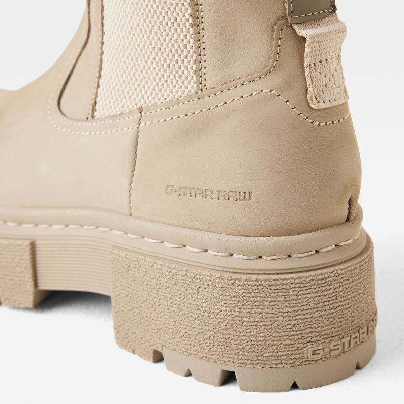 G-STAR® Kafey Platform High Chelsea Nubuck Stiefel Beige detail