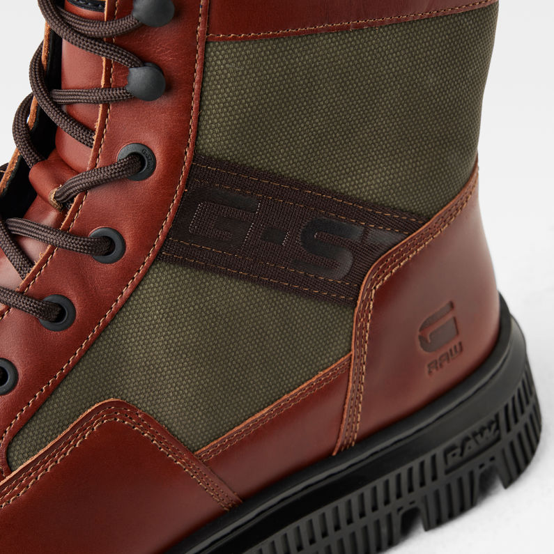 G-STAR® Botas Vetar II High Leather Rojo detail