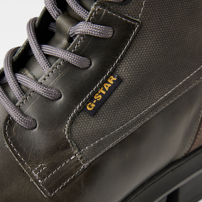 G-STAR® Millery Mid Leather Stiefel Grün detail