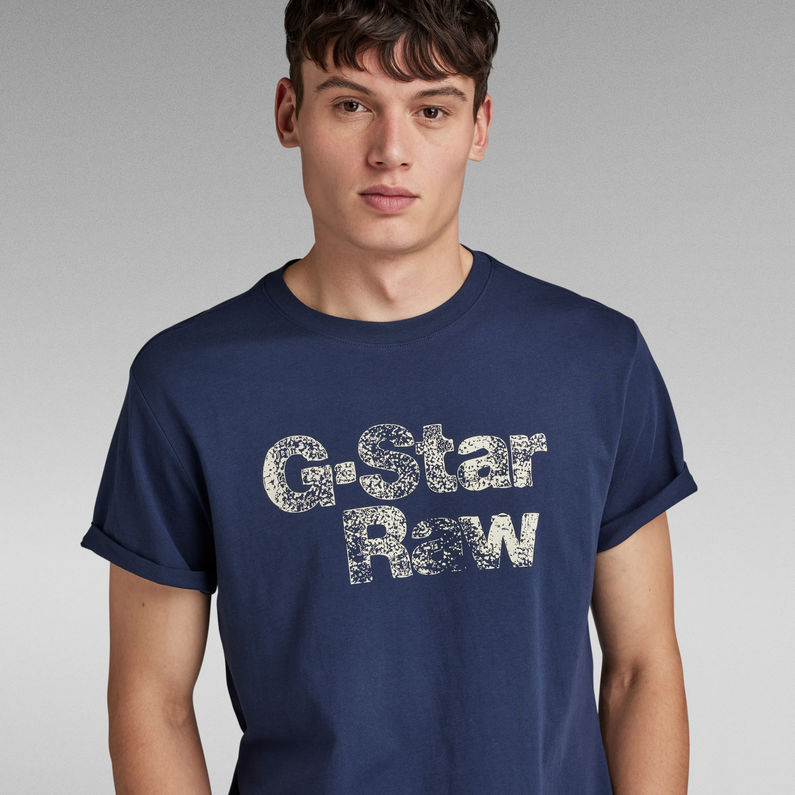 G-Star RAW® Painted Graphic Lash T-Shirt Donkerblauw