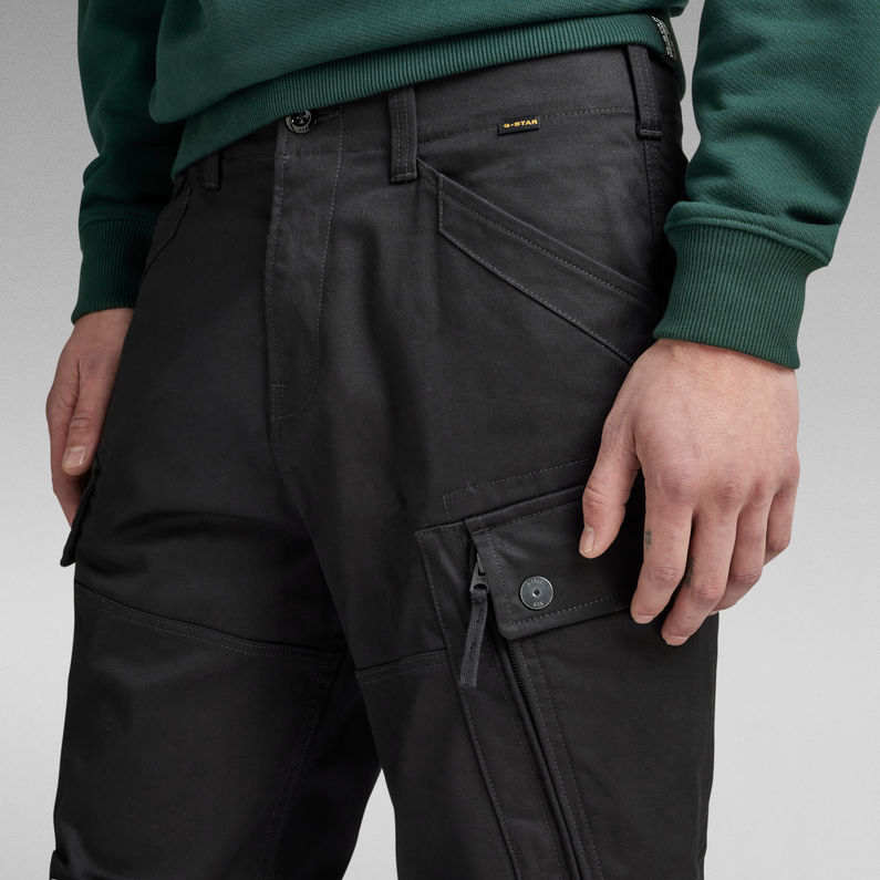 G-Star RAW® Pantalon Zip Cargo Regular Tapered Noir