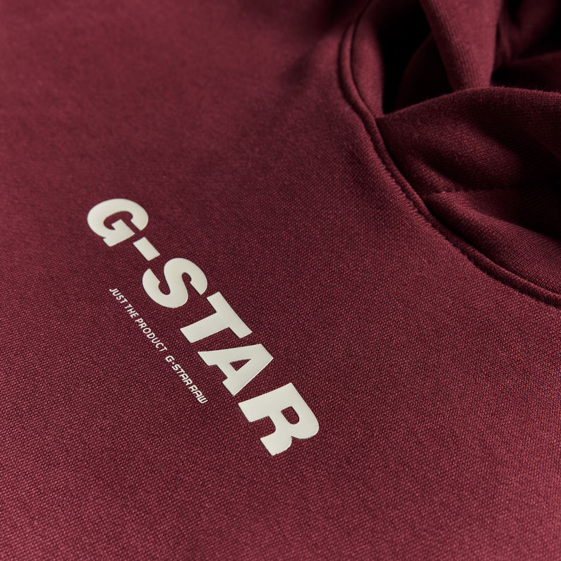 G-STAR® Sudadera con capucha Kids Loose Just The Product Rojo