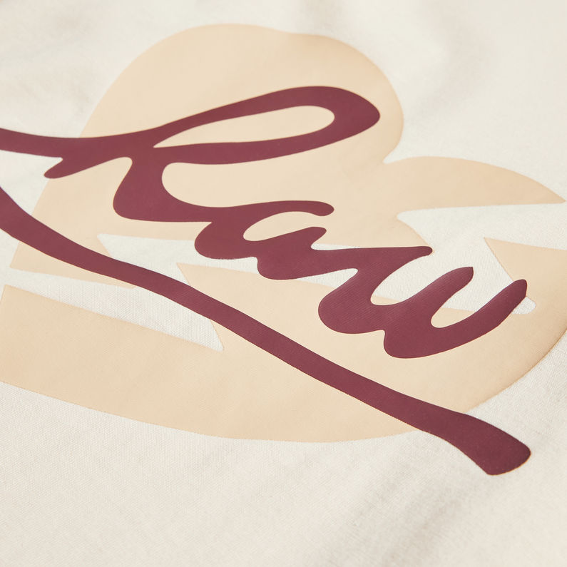 G-Star RAW® Kids Long Sleeve T-Shirt RAW Heart Gelb