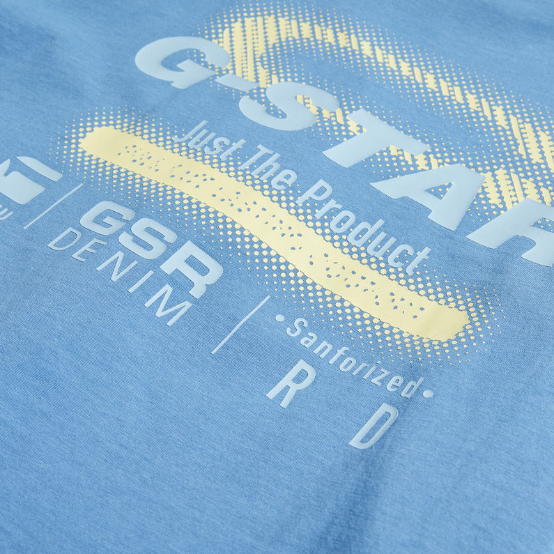 G-STAR® Camiseta Kids Long Sleeve Back Graphic Azul intermedio