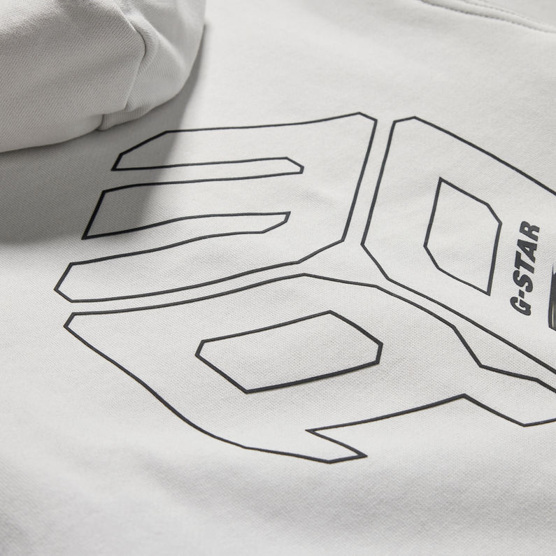 G-STAR® Kids Hooded Zip Thru Cardigan RAW Cube Grijs