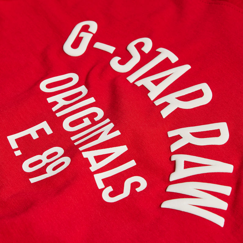 G-STAR® T-Shirt Enfant Long Sleeve Originals 89 Rouge