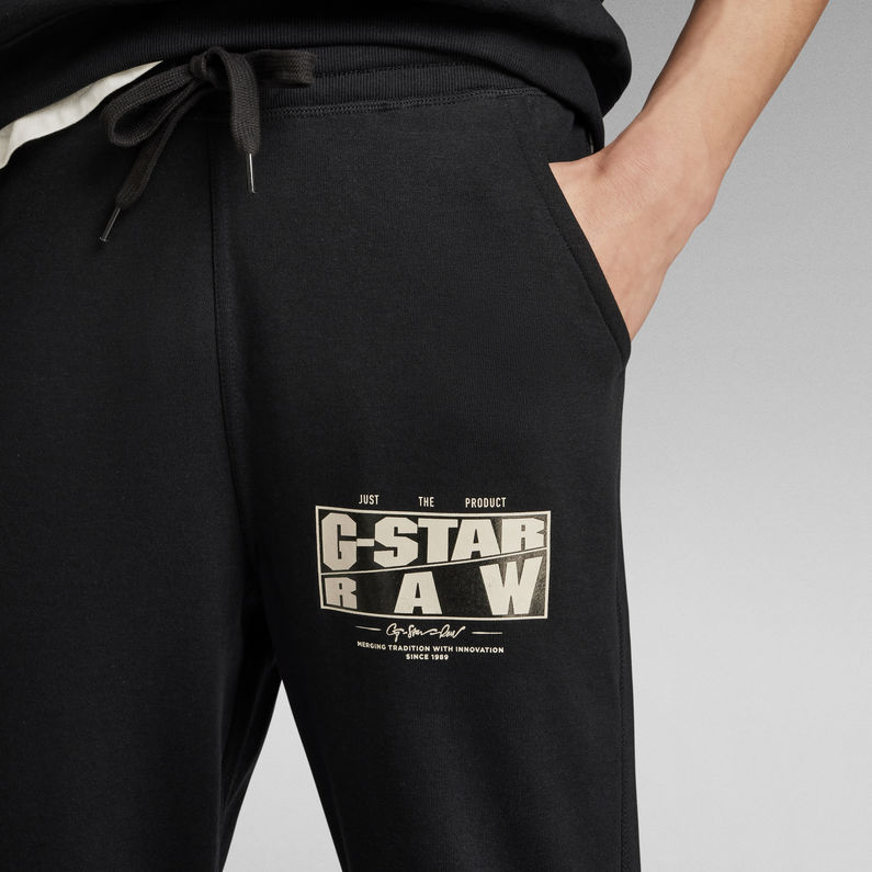 G-STAR® Oblique logo Sweat Pants Black