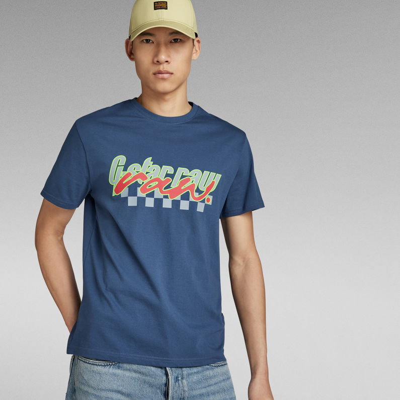 G-STAR® Moto Sport T-Shirt Midden blauw