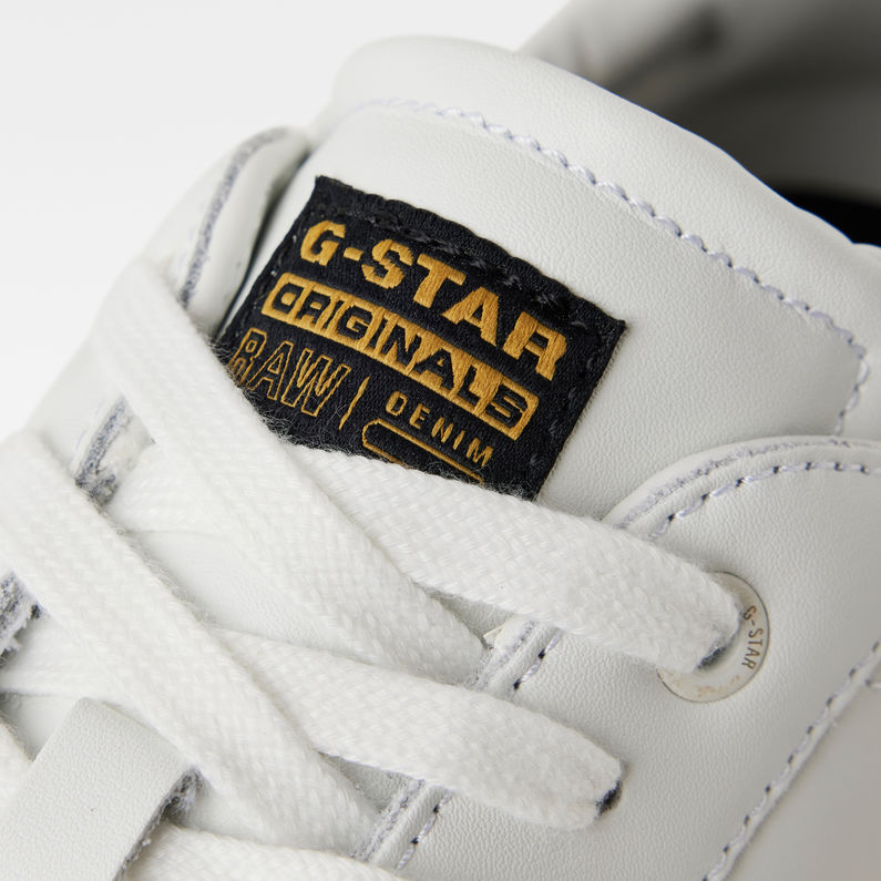 G-Star RAW® Baskets Cadet Leather Blanc detail
