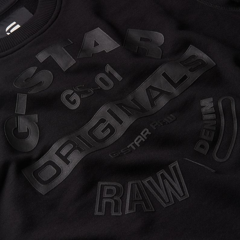 G-Star RAW® Sweat Originals Logo Graphic Noir