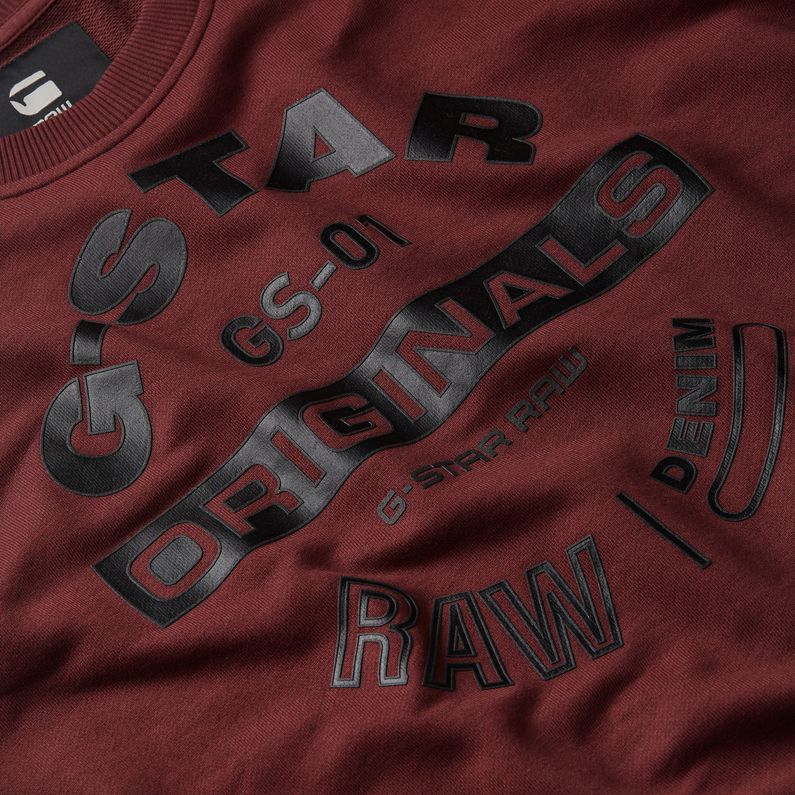 G-STAR® Originals Logo Graphic Sweater Purple