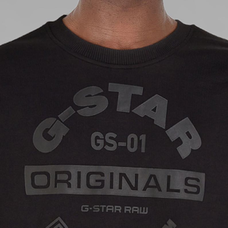 G-Star RAW® Sweat Originals Logo Graphic Noir