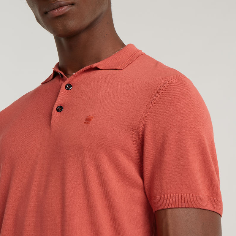 G-STAR® Knitted Polo Red