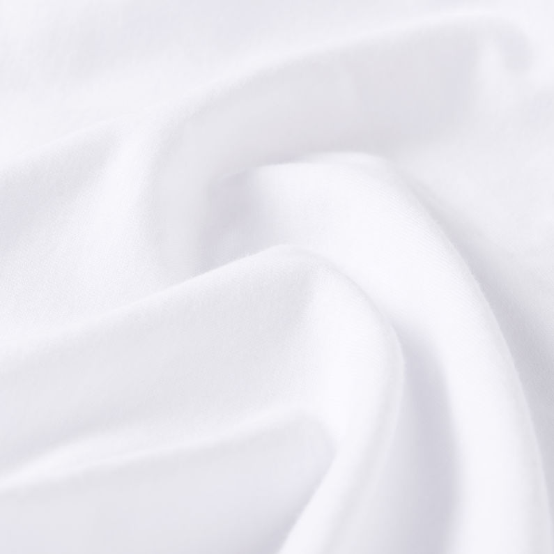 G-Star RAW® Camiseta Puff Logo Slim Blanco