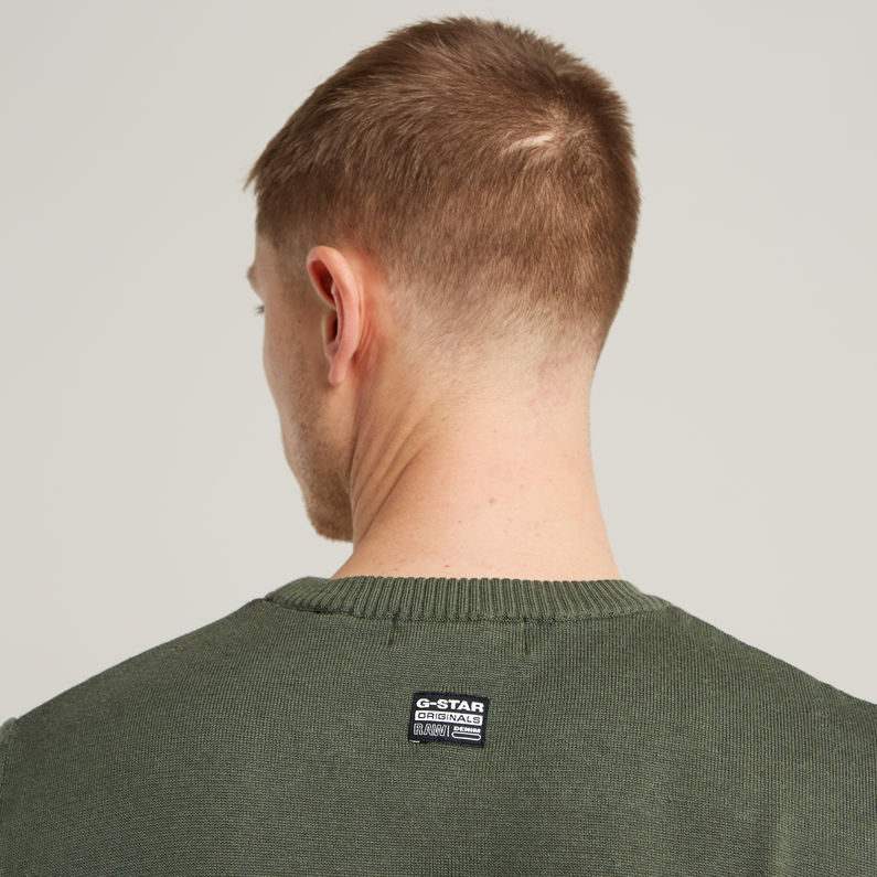 G-STAR® Gebreide Trui Core Groen